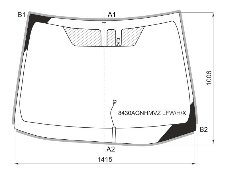 Стекло лобовое обогрев щеток
