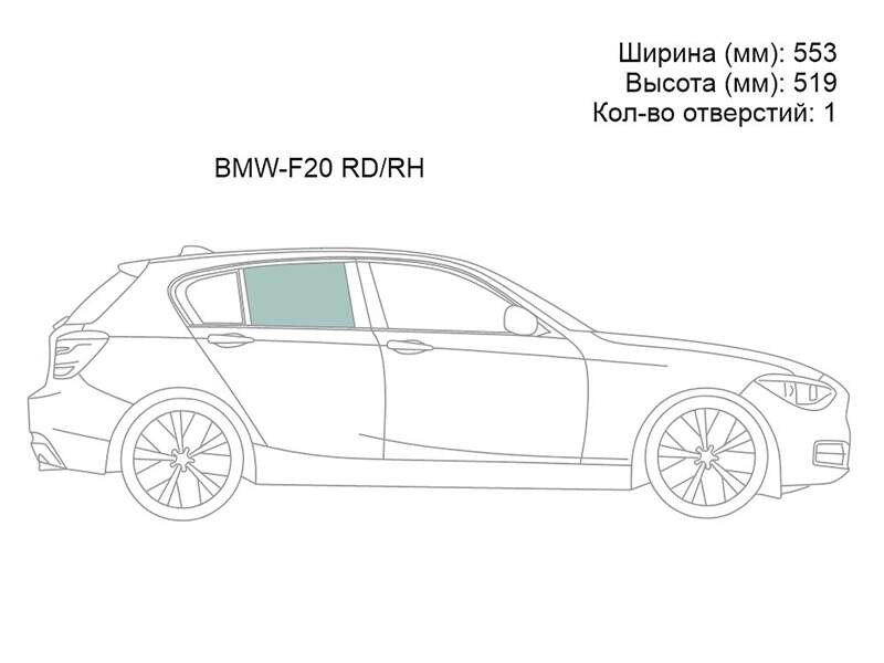Стекло боковое опускное сзади