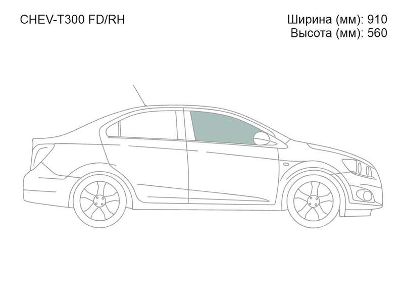 Стекло боковое опускное спереди