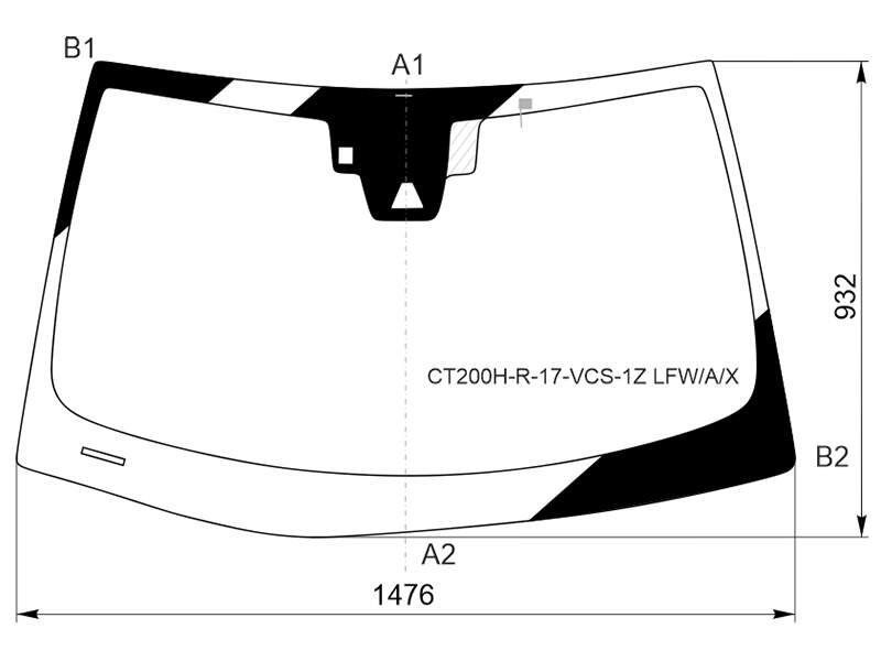 Стекло лобовое антенна