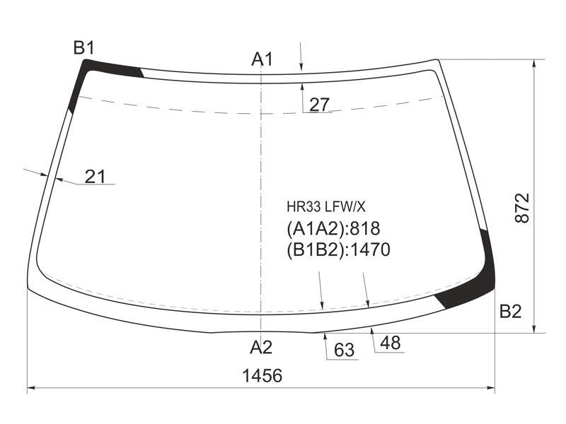 Стекло лобовое