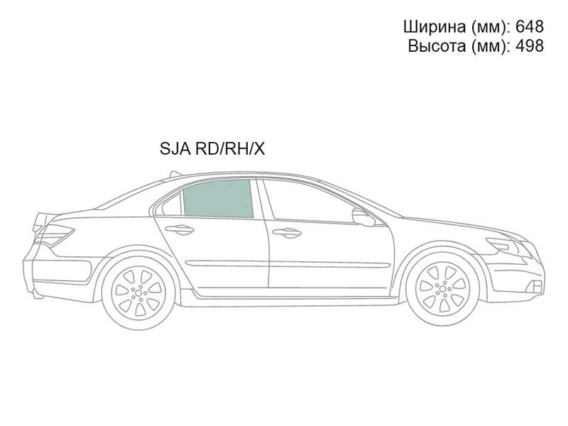 Стекло боковое опускное сзади