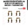 Комплект установочный дисковых колодок mitsubishi l200 06-96-12-07, outlander 05-03-, montero 11- 77aa019 masterkit