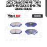 Колодки тормозные передние (смесь ceramic серия pro) toyota camry 91-96/celica 2.0 93-99 (trw gdb3155) e500353