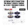 Колодки тормозные передние (с датчиком) (смесь ceramic серия pro) renault logan 04-/sandero 08-/clio 91- (trw gdb807) e500048 miles