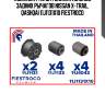 Комплект (10 шт) сайлентблоков задних рычагов nissan x-trail, qashqai 11j1131x10 fiestroco