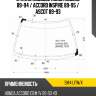 Стекло лобовое honda accord 89-94  xyg sm4 lfw/x