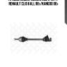 Привод левый! 630mm abs, 24377/ renault clio ii all 98>/kangoo 00>