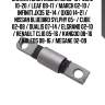 Сайлентблок nissan ad 06-16 / juke 10-20 / leaf 09-17 / march 02-10 / infiniti jx35 12-14 / qx60 14-21 / nissan bluebird sylphy 05- / cube 02-08 / dualis 07-14 / elgrand 02-10 / renault clio 05-16 / kangoo 08-16 / koleos 08-16 / megane 02-09