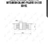 Ролик натяжной ремня грм, mitsubishi galant/pajero 1.8-2.0d 88-95