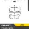 Колодки тормозные, передние d9025 jd jbp0221