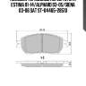 Колодки тормозные перед toyota estima 01-14/alphard 03-05/siena 03-06 sat st-04465-28510