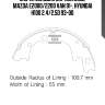 Sa045 колодки барабанные, mazda e2000/2200 van 91-, hyundai h100 2.4/2.5d 93-00
