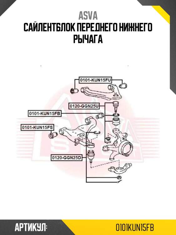 Сайлентблок переднего нижнего рычага