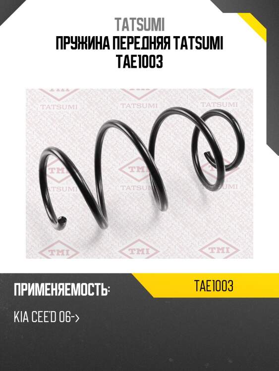 Пружина передняя tatsumi tae1003