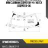 Стекло лобовое датчик дождя mini clubman cooper 08-14  xyg fw02305 lfw/x