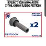 Комплект (2 шт) сайлентблоков переднего подрамника nissan x-trail, qashqai 11j1310x2 fiestroco