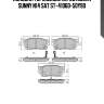 Колодки тормозные перед nissan sunny n14 sat st-41060-50y90