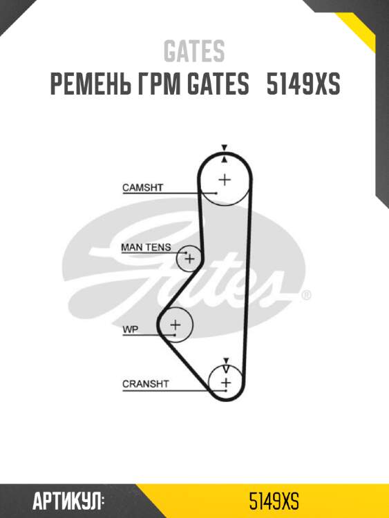 Ремень грм gates   5149xs