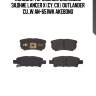 Колодки тормозные дисковые задние lancer x (cy, cx), outlander cu_w an-651wk akebono