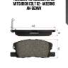 Колодки тормозные перед mitsubishi colt 02- akebono an-660wk