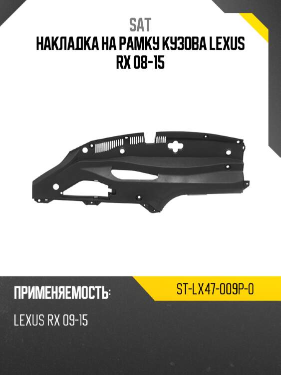 Накладка на рамку кузова lexus rx 08-15 sat st-lx47-009p-0