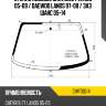 Стекло лобовое chevrolet lanos 05-09  kmk chvt0014
