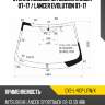 Стекло лобовое mitsubishi lancer 07-17  xyg cy2-l-vcp lfw/x