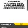 Набор насадок торцевых 1/2"dr с вставками-битами шестигранными на держателе, h4-h19, 11 предметов ombra 912211