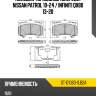 Колодки тормозные спереди nissan patrol 10-24  sat st-d1060-1lb2a