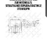 Пневмопод. со стак.bpw36. 2шп.m12смещ.25. 1отв.штуц.m22.поршень пластик,12 отв.м16,bpw