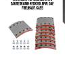 Накладки тормозные std с заклепками 420x180 ,bpw, daf, freuhauf, kass
