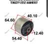 Сайлентблок задней балки tenacity (2252) aamho1107