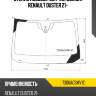 Стекло лобовое датчик дождя renault duster 21- sisecam 7306agsmv1c