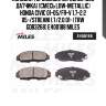Колодки тормозные передние (без датчика) (смесь low-metallic) honda civic 01-05/fr-v 1.7-2.2 05-/stream 1.7/2.0 01- (trw gdb3268) e400188 miles