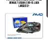 Фара передняя левая 8200744753  ,renault logan ls 09-15, lada largus 12-