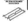 Прокладка клапанной крышки, opel astra/vectra/omega 1.8/2.0/2.2 16v 93-