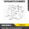 Втулка стабилизатора переднего центральная stellox 8998092sx