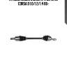 Привод левый 615mm, 24780, opel corsa d 1.0/1.2/1.4 06-