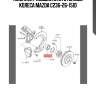 Комплект подшипника ступицы колеса mazda c236-26-151d
