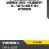 Стекло лобовое молдинг mitsubishi l200 15-  agc 5701agnvz