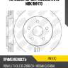 Торм.диск пер.вент [320х28] 5 отв. nibk rn1470