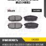 Колодки тормозные передние (без датчика) (смесь low-metallic) hyundai i30 07-/kia сeed 07-/carens 02- (trw gdb3450) e400053 miles