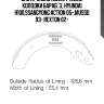 Sa072-grsns [5831544020s] колодки бараб. з., hyundai h100,ssangyong action 05-,musso 93-,rexton 02-