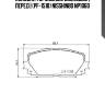 Колодки тормозные дисковые | перед | (pf-1518) nisshinbo np1060