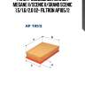 Фильтр воздушный renault megane ii/scenic ii/grand scenic 1.5/1.6/2.0 02- filtron ap185/2