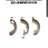 Колодки тормозные барабанные | зад | japanparts gf147af