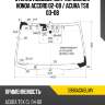 Стекло лобовое датчик дождя honda accord 02-08  fuyao 3986agnblmv