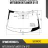 Стекло лобовое молдинг mitsubishi outlander 12-22 agc 5697agnz