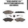 Колодки тормозные перед peugeot boxer 06-/fiat ducato/citroen jumper 06-(r15) hosu hsbr0285